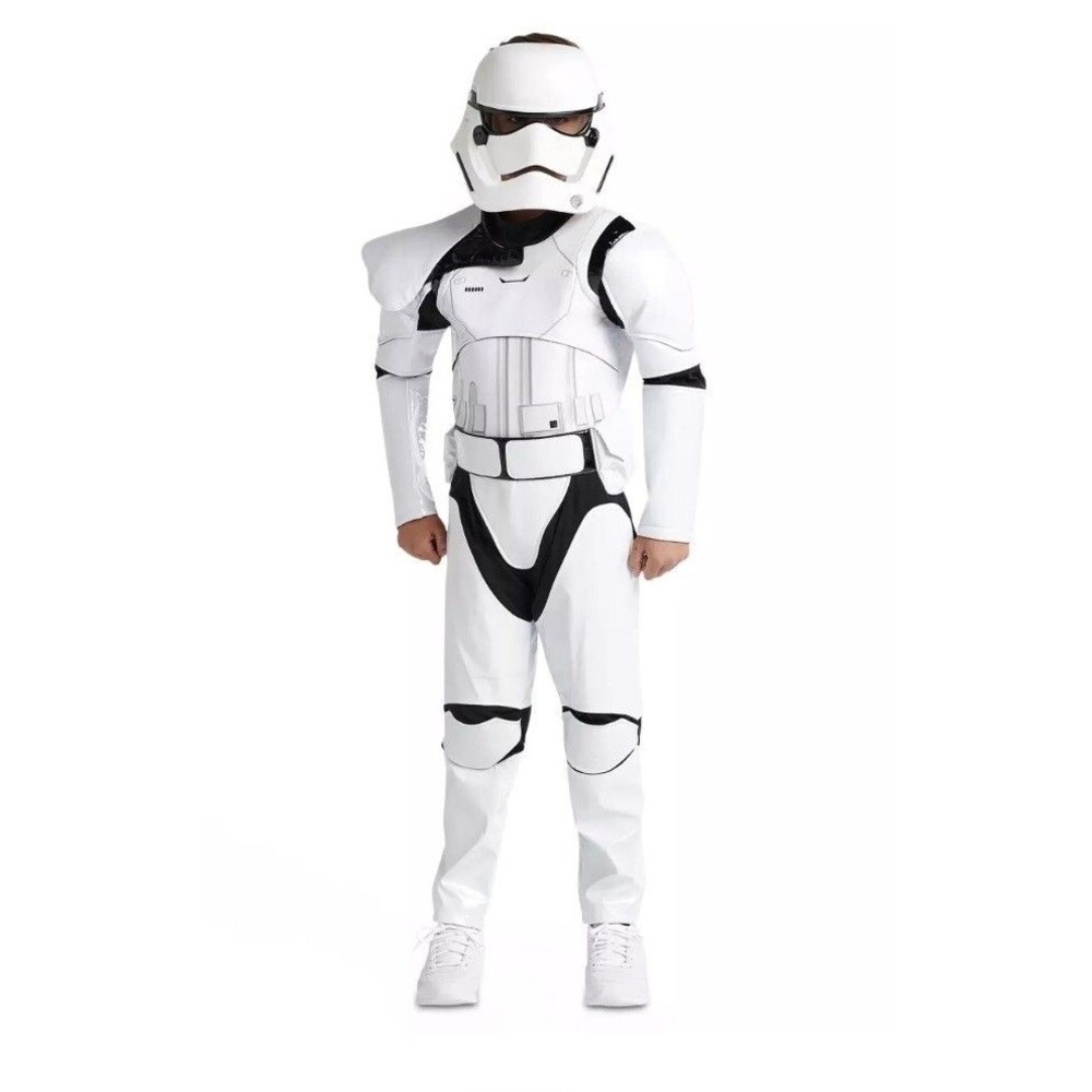 NWT Disney Store Boys Star Wars Stormtrooper Halloween Costume‎ White Helmet 7/8 - Picture 1 of 10